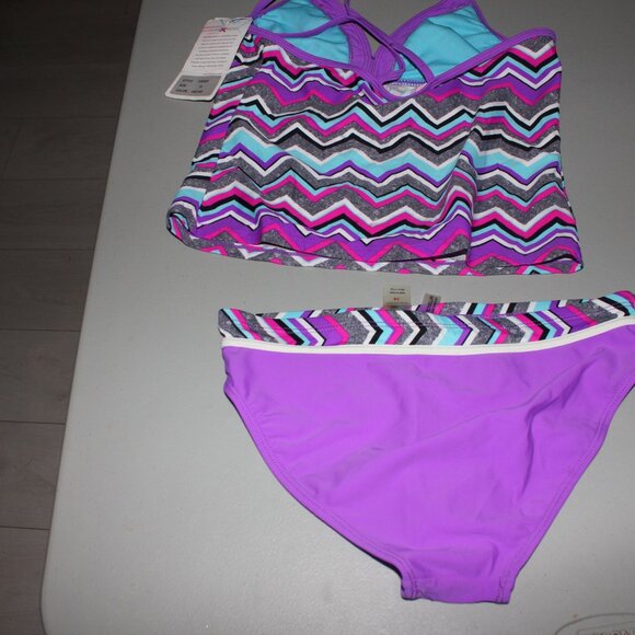 Orchid 2 Pcs ZeroXposur Tankini Swimsuit Size 14 New - Picture 3 of 3